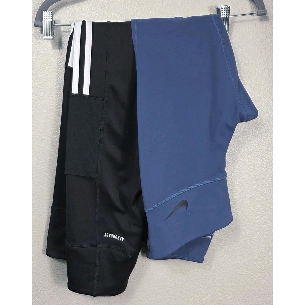 Nike + Adidas Women's Athletic Leggings Bundle Size Small Dri-FIT AEROREADY
